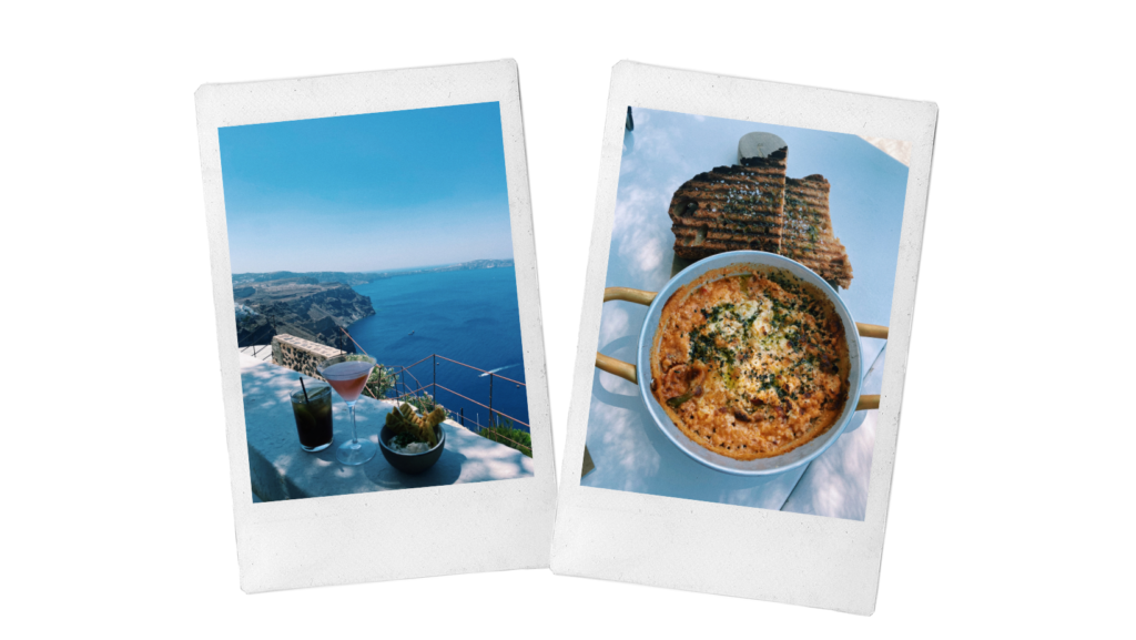 Our favorite places to eat in Santorini: Volkan on the Rocks