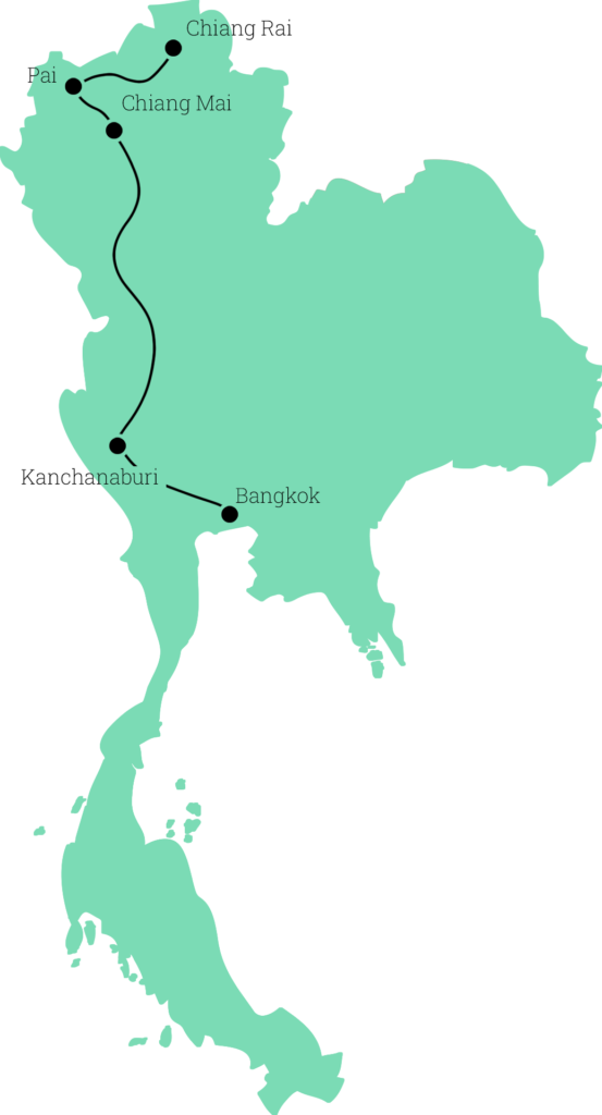 2-week itinerary Bangkok + northern Thailand