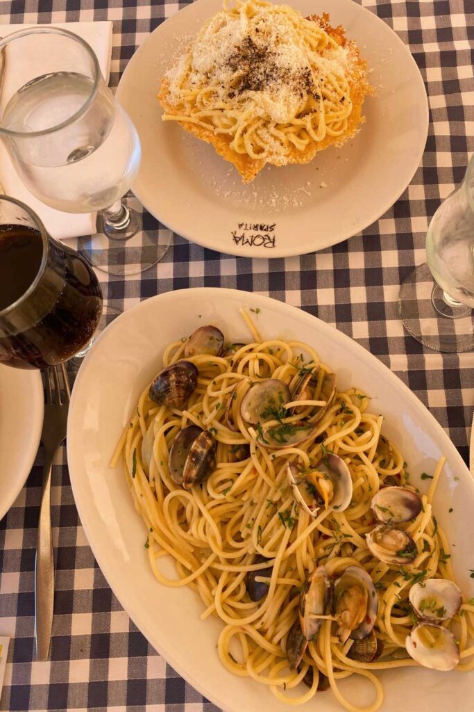 Must try dishes when in Rome: cacio e pepe