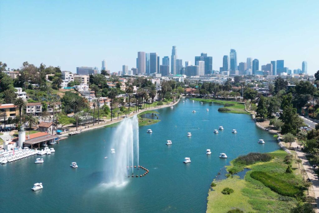 Free activities to do in LA: Echo Park Lake